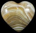 Polished, Brown Calcite Heart - Madagascar #62534-1